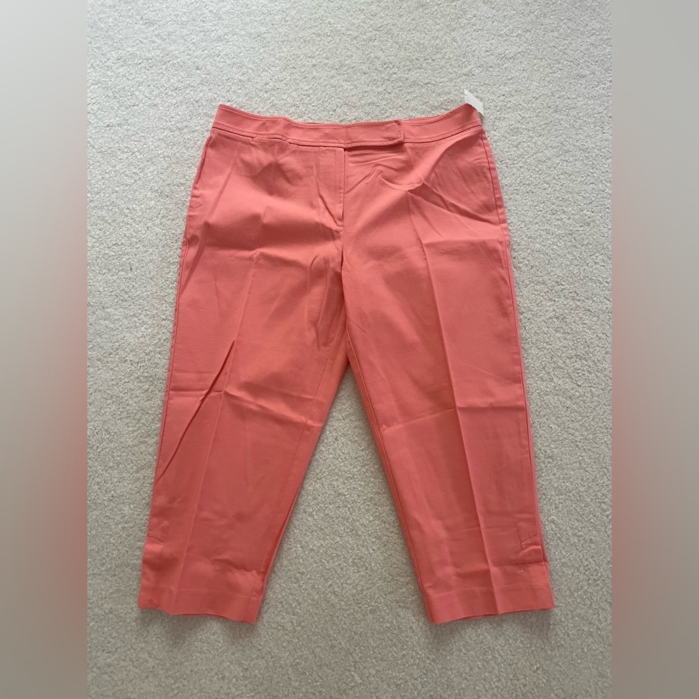 Talbots stretch cotton capri pants trousers - size 16 P